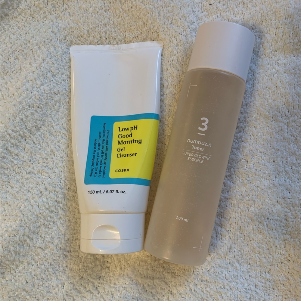Korean skincare bundle COSRX Low pH Good Morning Gel Cleanser + Numbuzin 3 toner - Picture 3 of 8